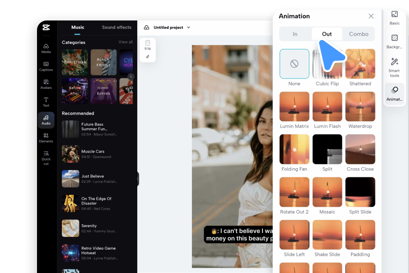 Twórz krótkie filmy za pomocą kliknięć